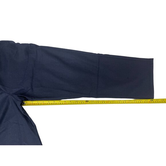 Boden Womens Pants UK 10 US 6 Navy Blue Barrel Leg Flannel Trousers R0168 NWT - Picture 14 of 16